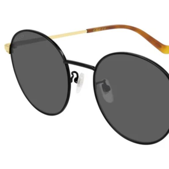 GUCCI GG0574SK 001 Gold Black/Grey Round Sunglasses main image 4